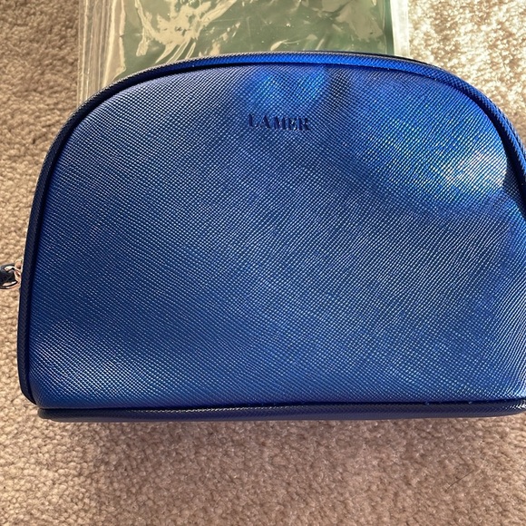 5 La Mer Sapphire Blue Makeup Case Cosmetic Bag - Picture 2 of 4